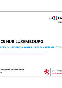 PRESENTATION OF THE LOGISTICS HUB LUXEMBOURG